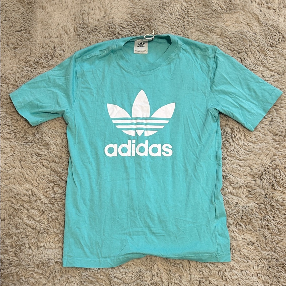 Adidas Aqua Tee with White Emblem